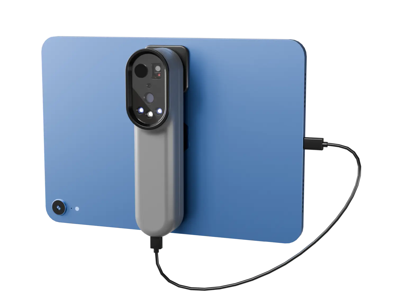 Front view of the respiratory monitoring system