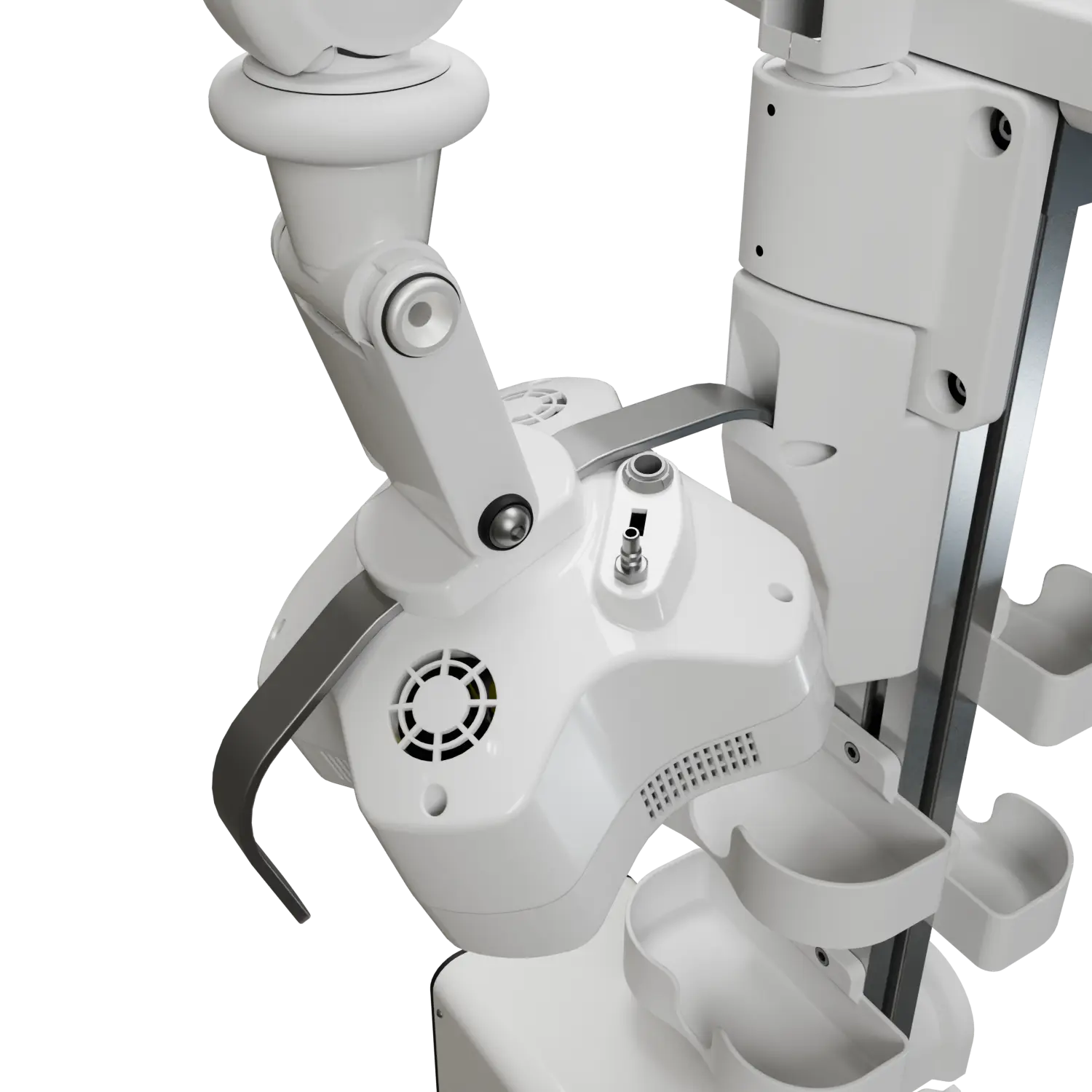 Front view of the respiratory monitoring system